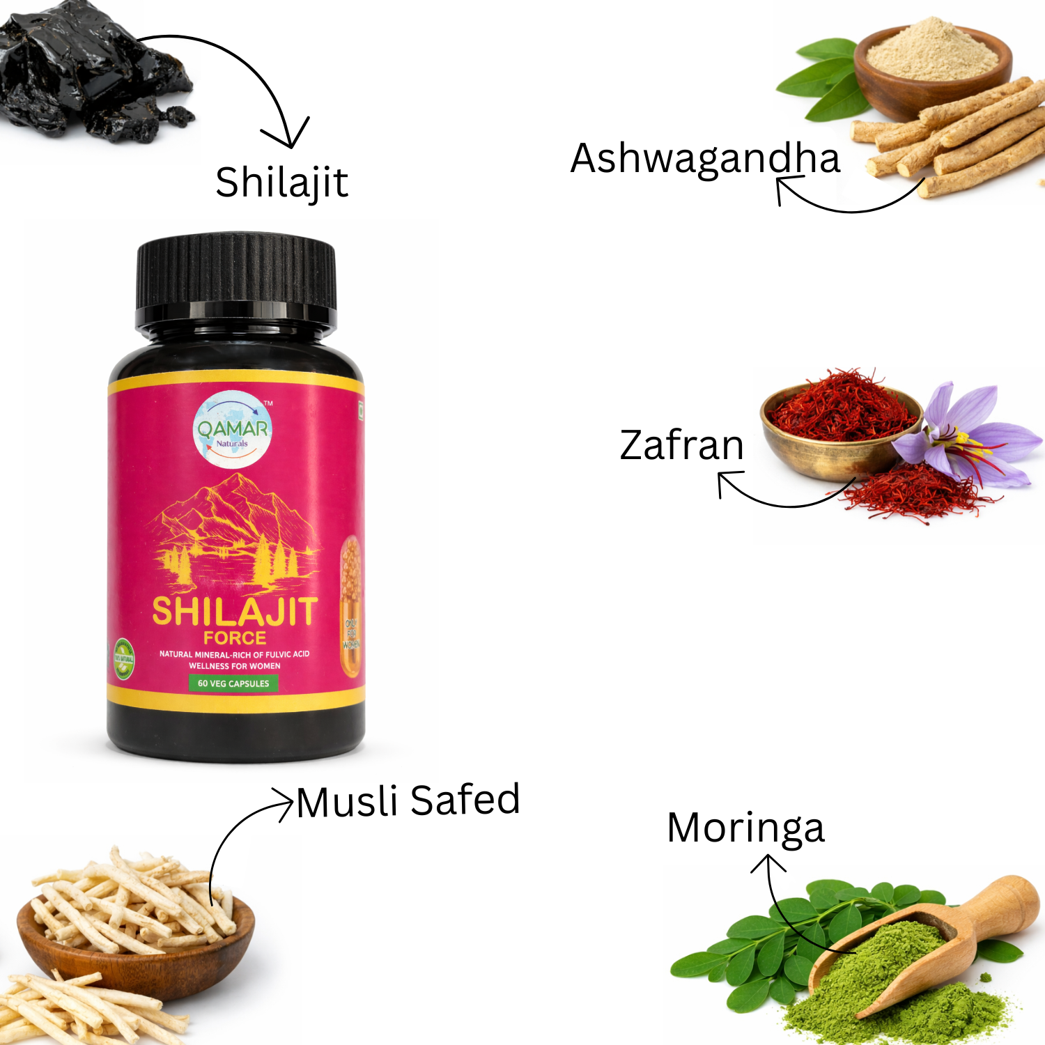 Shilajit Capsule for Women | Fulvic Acid & Mineral-rich for Energy & Immunity - Image 5